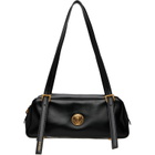 Versace Black Emblème Nappa Bowling Bag