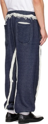 Edward Cuming Navy Twisted Track Pants