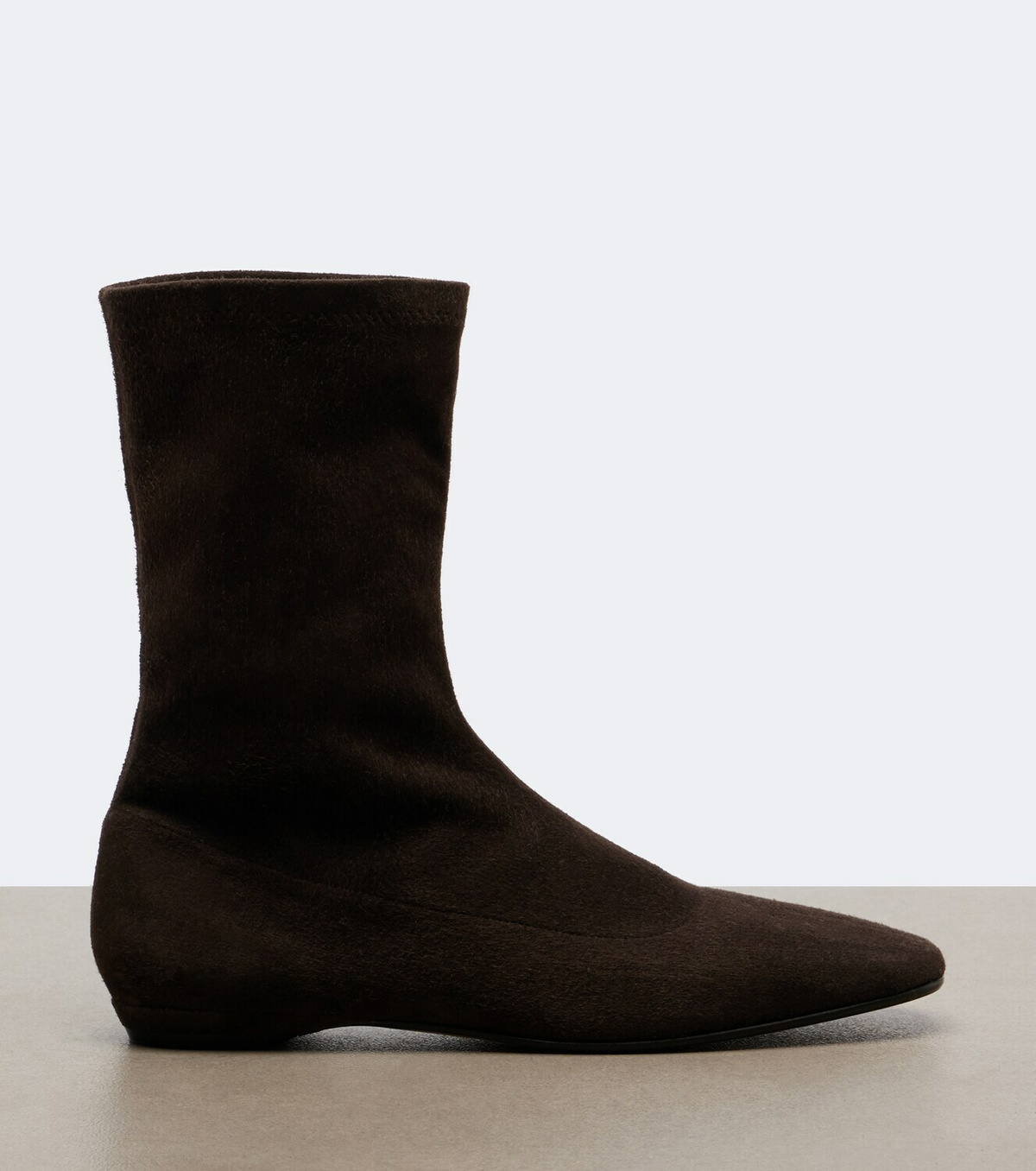 The Row Cindy suede ankle boots