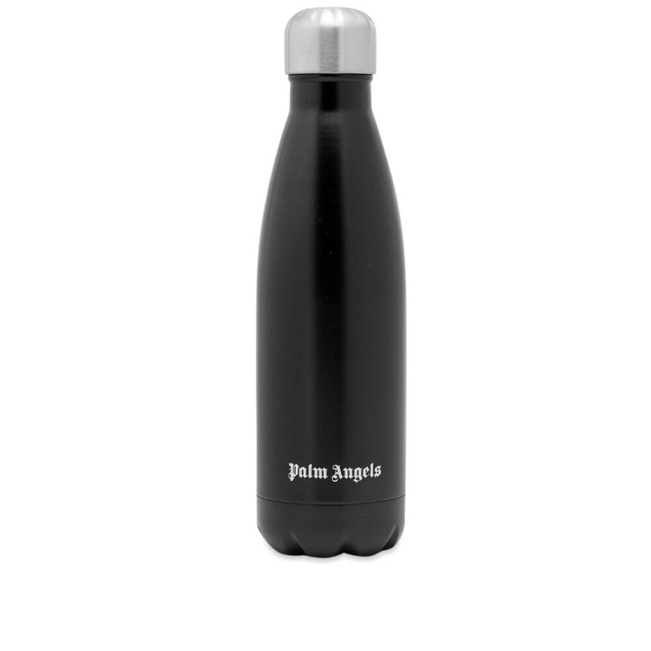 Photo: Palm Angels Men's Logo Water Bottle in Black/White