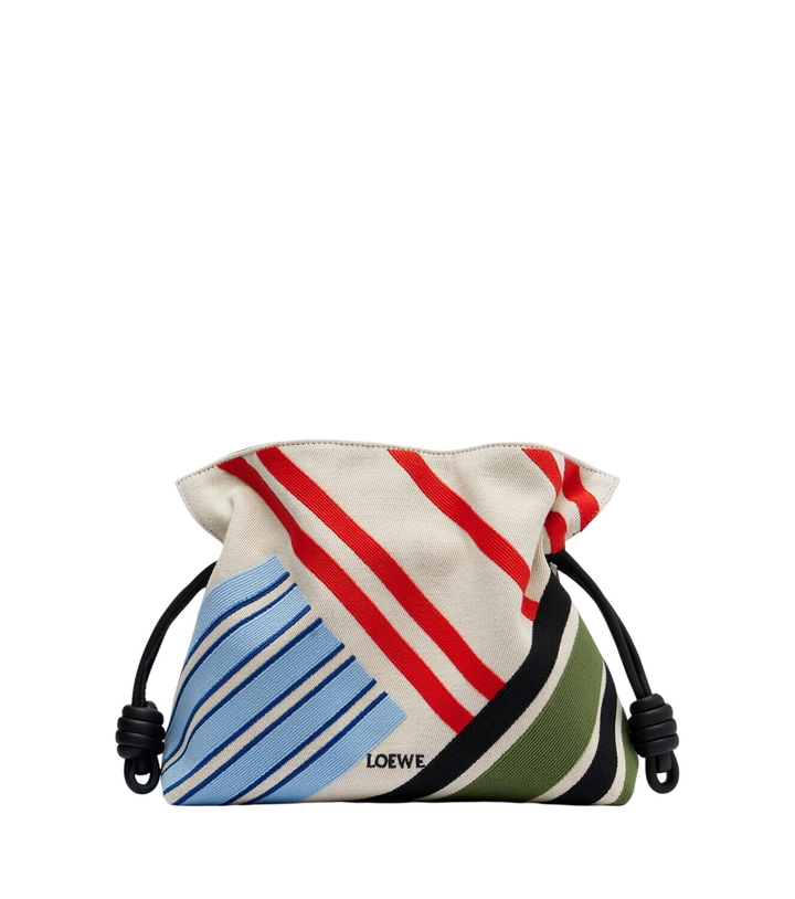 Photo: Loewe Flamenco Medium embroidered canvas clutch