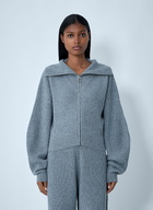 Sportmax Wool-Blend Zip-Up Sweater