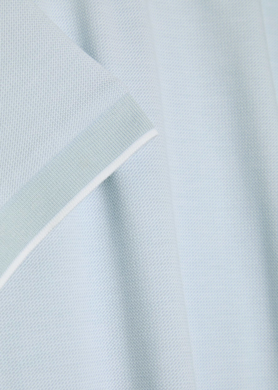 Boss Thompson Waffle Cotton T-shirt Blue