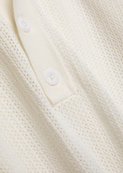 Che Quinn Open-knit Polo Shirt White