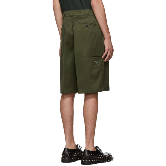 Prada Green Chino Shorts