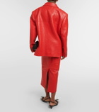 Prada Single-breasted leather jacket