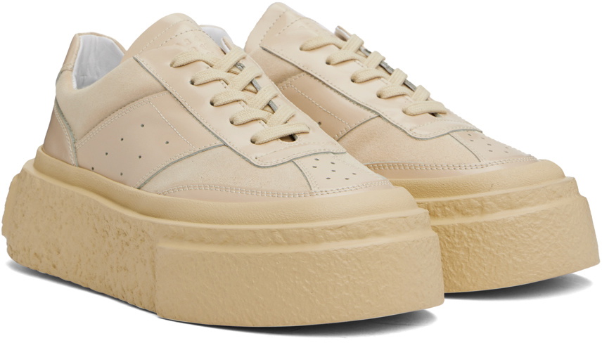 MM6 Maison Margiela Beige Chunky Gambetta Sneakers MM6 MM6 Maison Margiela Beige Chunky Gambetta Sneakers MM6