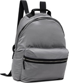 Stone Island Gray 9200014 Coated Nylon Metal ECONYL Backpack