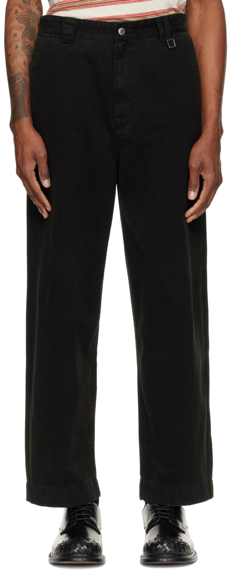 WOOYOUNGMI Black Chino Trousers