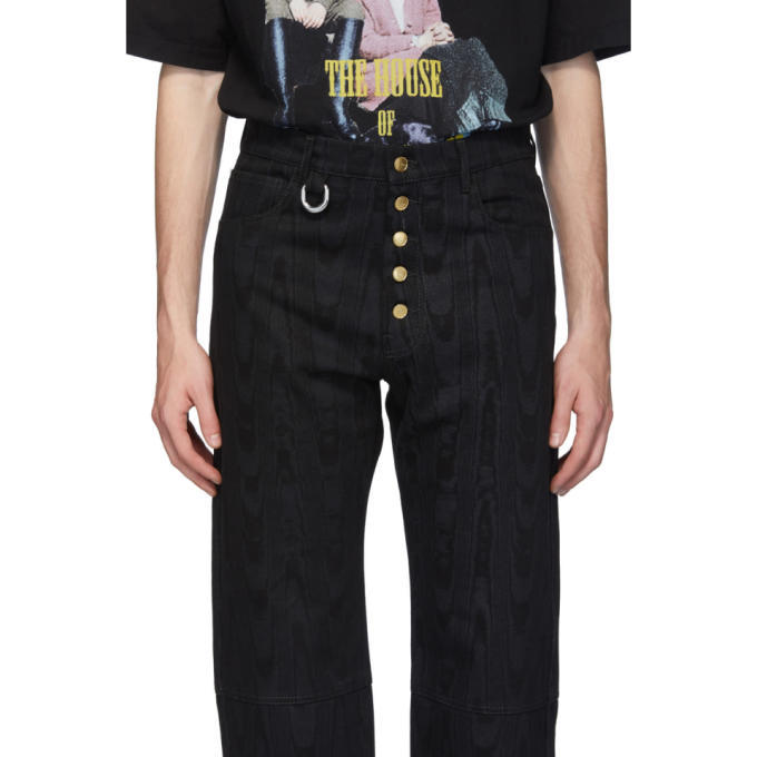 Linder Black Moire Effect Dimitri Jeans