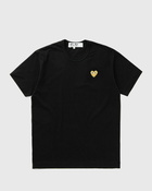 Comme des Garçons Play T-SHIRT GOLD EMBLEM KNIT Black Mens Shortsleefe