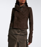 Rick Owens Classic Biker suede jacket