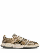 MIHARA YASUHIRO Charles Python Print Low Sneakers
