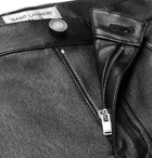 Saint Laurent - Skinny-Fit Leather Trousers - Men - Black