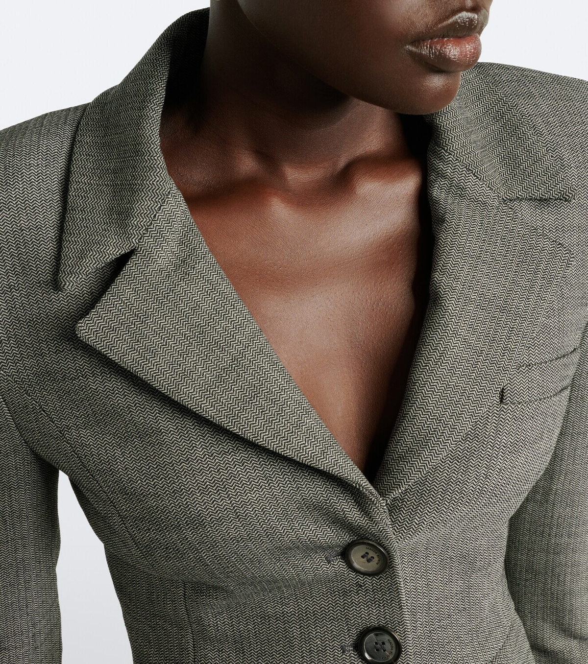 Magda Butrym Herringbone wool-blend jacket