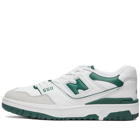 New Balance Men's BB550WT1 Sneakers in White/Green