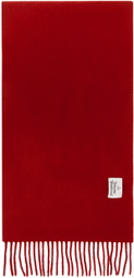 Vivienne Westwood Red Embroidered Scarf