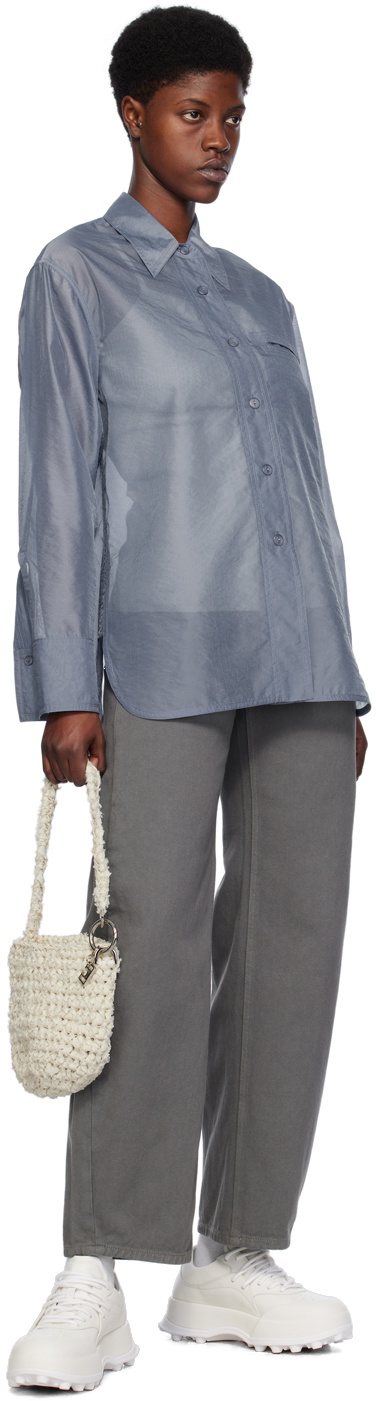 LOW CLASSIC Blue Pocket Shirt