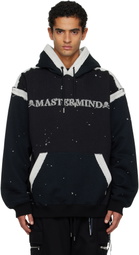 MASTERMIND WORLD Black Cut-Off Hoodie