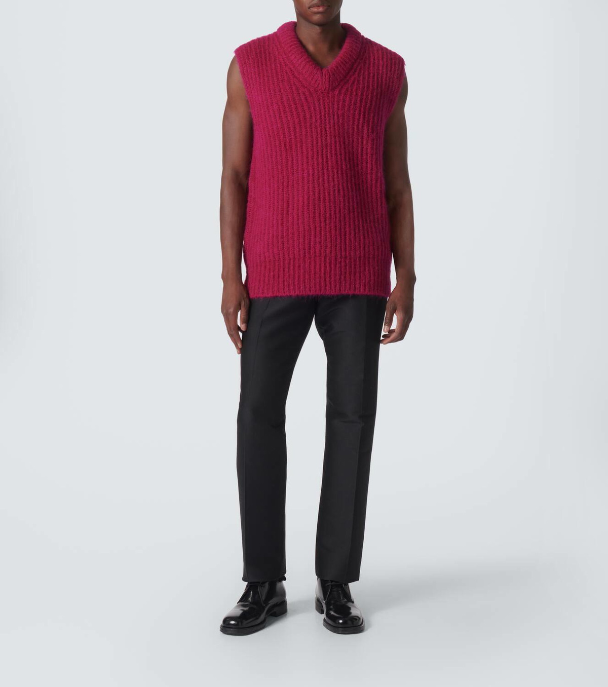Jil Sander Mohair and wool sweater vest