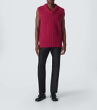 Jil Sander Mohair and wool sweater vest