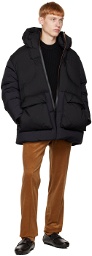 ZEGNA Black Quilted Down Jacket