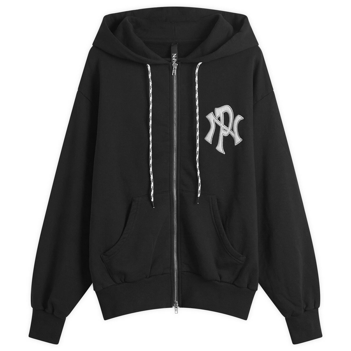 No Problemo Men's NYP Zip Hoodie in Black