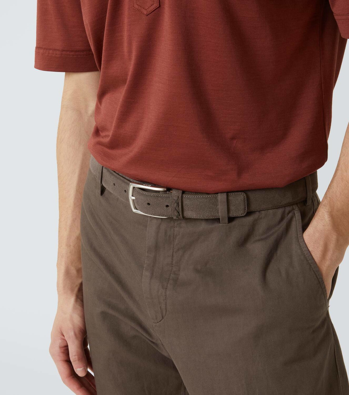 Zegna Suede belt