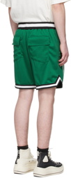 Rhude Green Polyester Shorts
