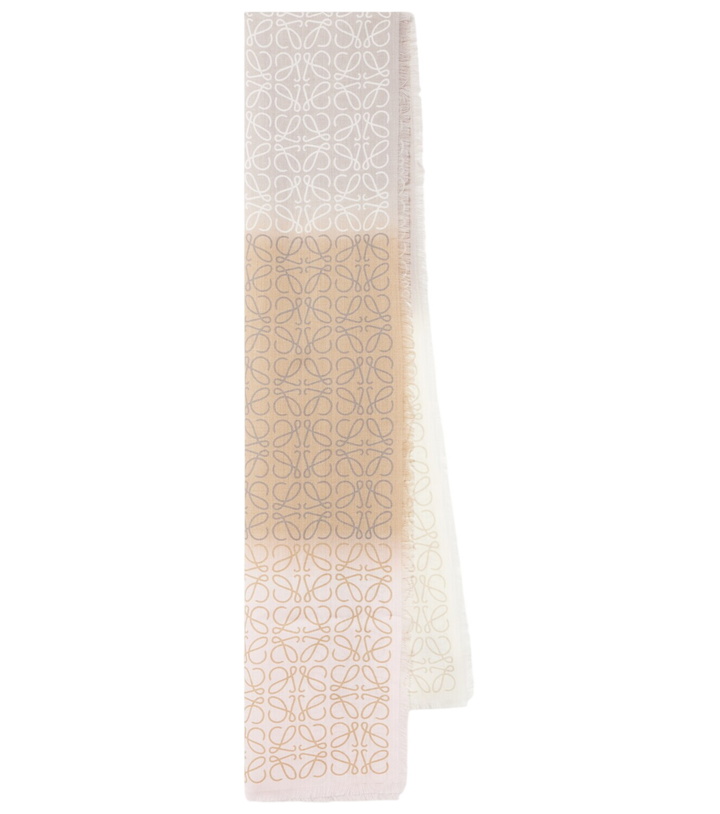 Photo: Loewe Anagram wool, silk and cashmere scarf