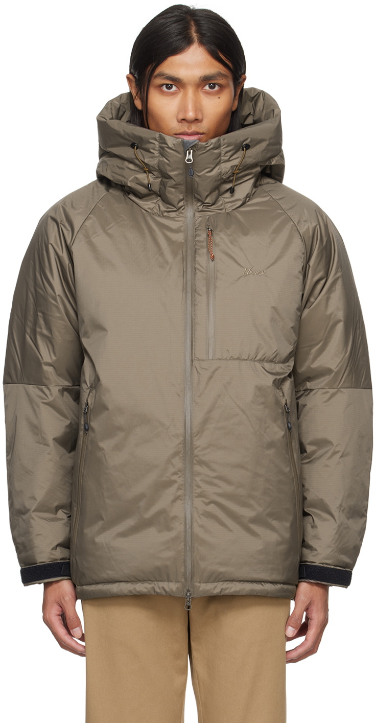 Gray Aurora Light Down Jacket by NANGA on Sale