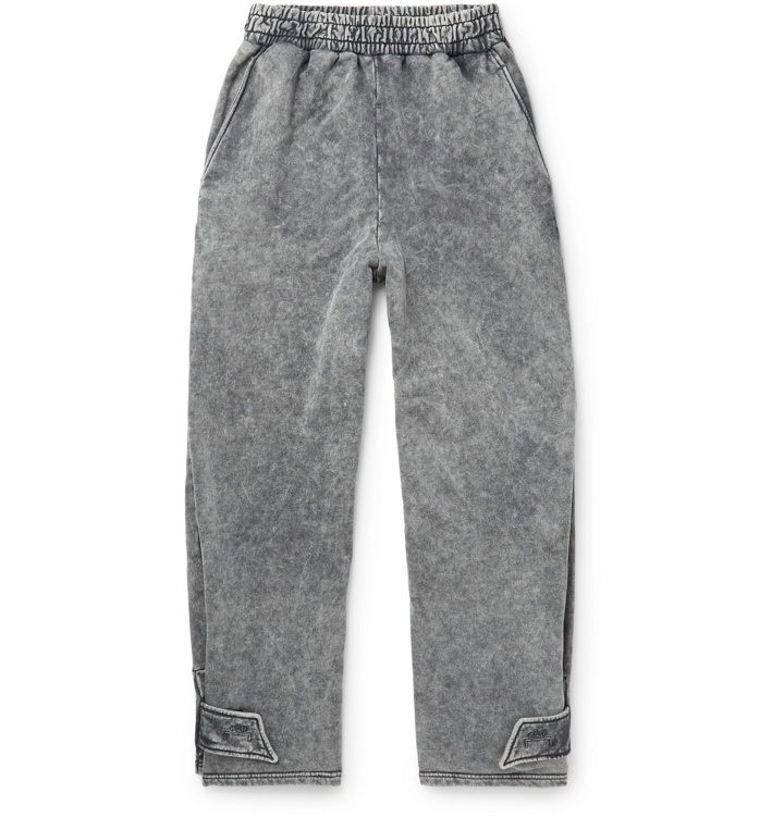 Photo: A-COLD-WALL* - Acid-Washed Loopback Cotton-Jersey Sweatpants - Black
