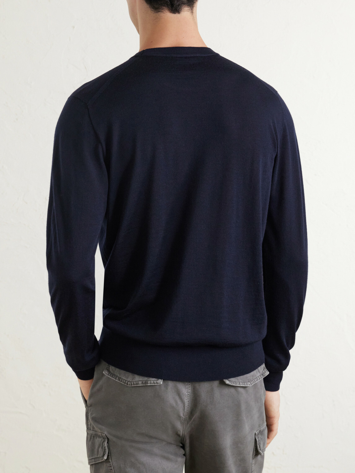 SEASE - Lasca Wish® Virgin Wool T-Shirt - Blue