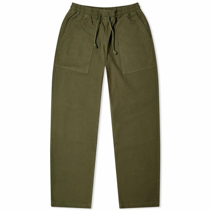 Photo: Service Works Men's Classic Canvas Chef Pants in Olive
