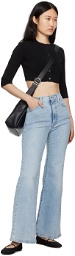 Levi's Blue Ribcage Bell jeans