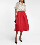 REDValentino Taffeta midi skirt