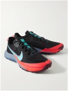Nike Running - Air Zoom Terra Kiger 7 Rubber-Trimmed Mesh Running Sneakers - Black