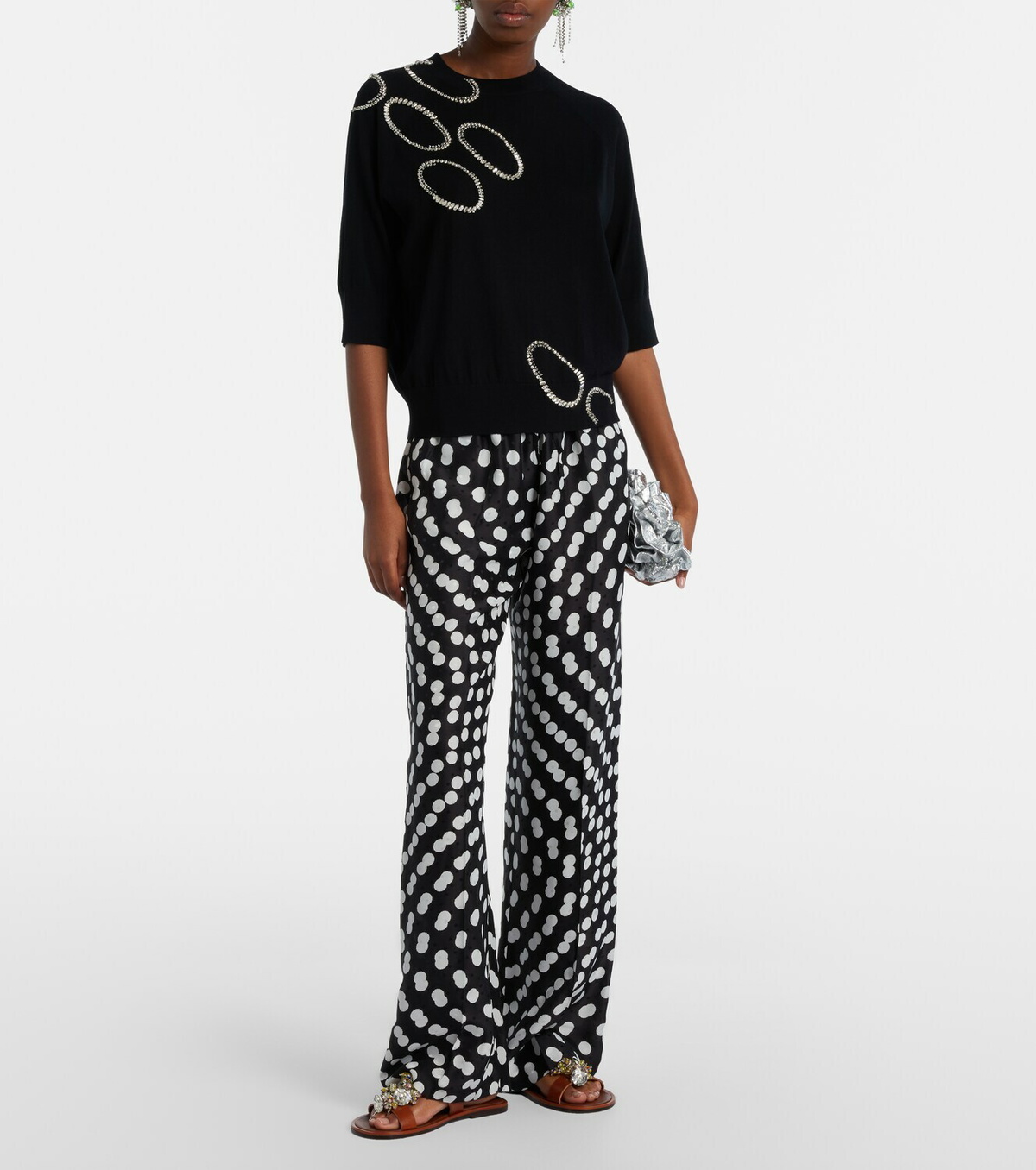Dries Van Noten Embellished wool sweater