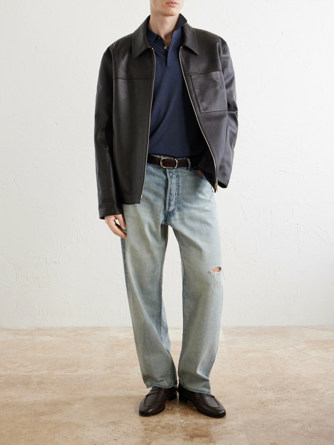 Paul Smith - Leather Jacket - Brown