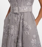 Rebecca Vallance Ruth embellished belted brocade gown