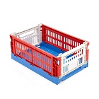 HAY Small Recycled Mix Colour Crate in Red