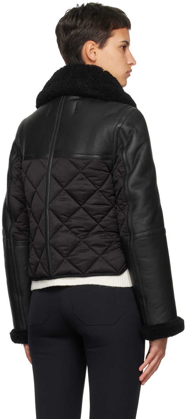 Mackage Black Tulip Shearling Jacket Mackage