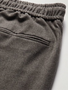 Theory - Hunter Straight-Leg Stretch-Merino Wool Drawstring Trousers - Neutrals