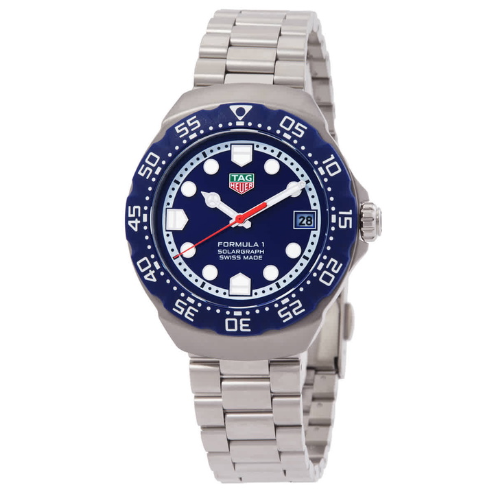 Photo: Tag Heuer Formula 1 Solargraph Blue Dial Mens Watch WBY1112.BA0042