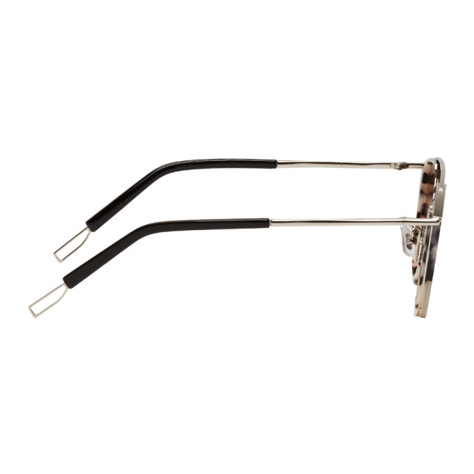 Gentle Monster Silver and Tortoiseshell Loe Sunglasses  display picture 2