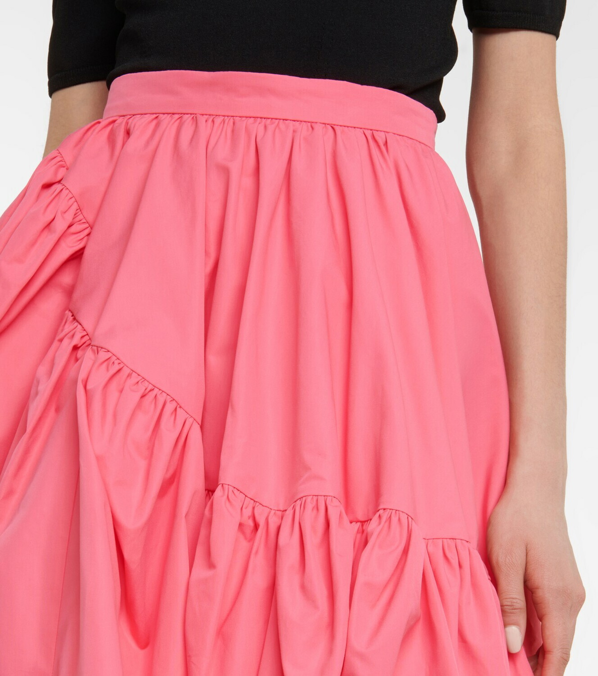 VIP【関税送料無料】希少 ALEXANDER MCQUEEN PINK COTTON SKIRT Alexander McQueen Pink Knee Length Pencil Midi Skirt Size 40
