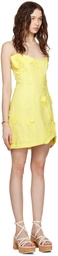 ZIMMERMANN Yellow Matchmaker Rose Minidress