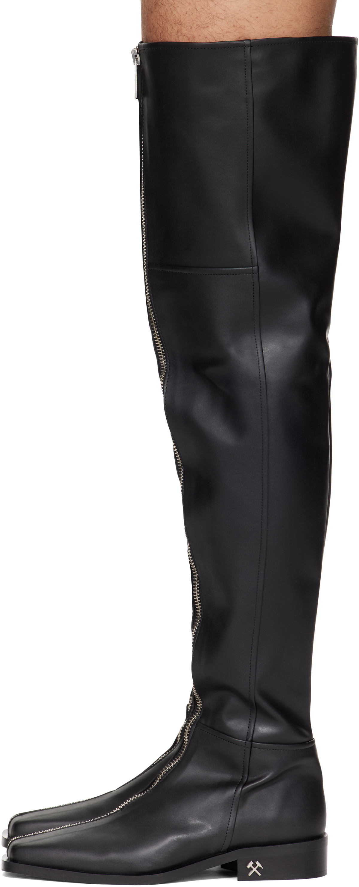 GmbH SSENSE Exclusive Black Adem Overknee Boots