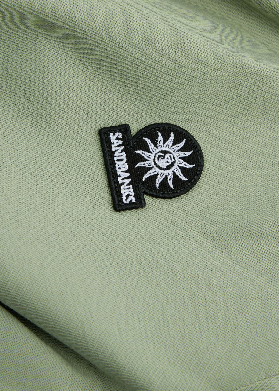 Sandbanks Logo Cotton T-shirt Sage