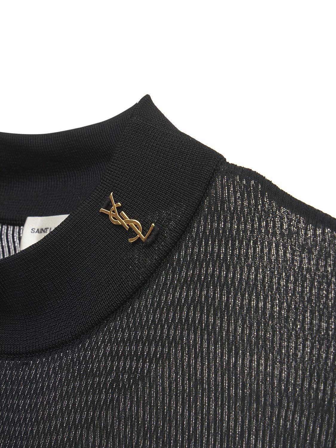 SAINT LAURENT - Silk Knit Top